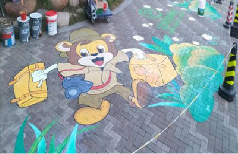  南漳夏季画地面彩绘会遇到的问题