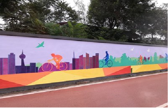  南漳墙体彩绘-围墙