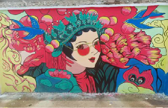  南漳墙体彩绘-网红墙