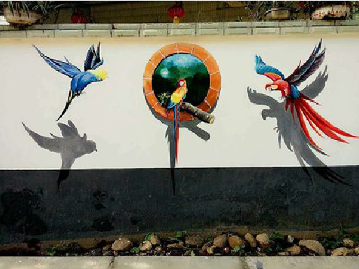  南漳视觉错位-3D墙绘设计