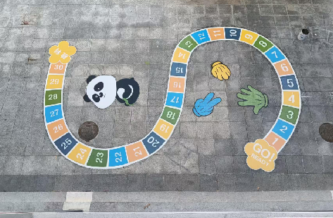  南漳地面游戏彩绘