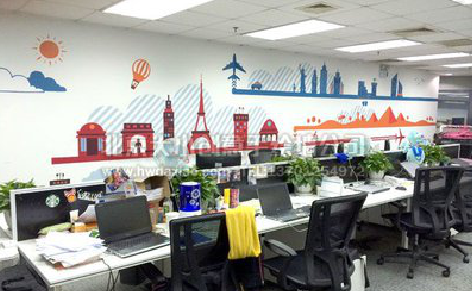  南漳教你设计办公室墙绘的方法。