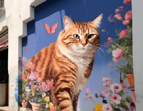 南漳自己绘制有个性的手绘墙